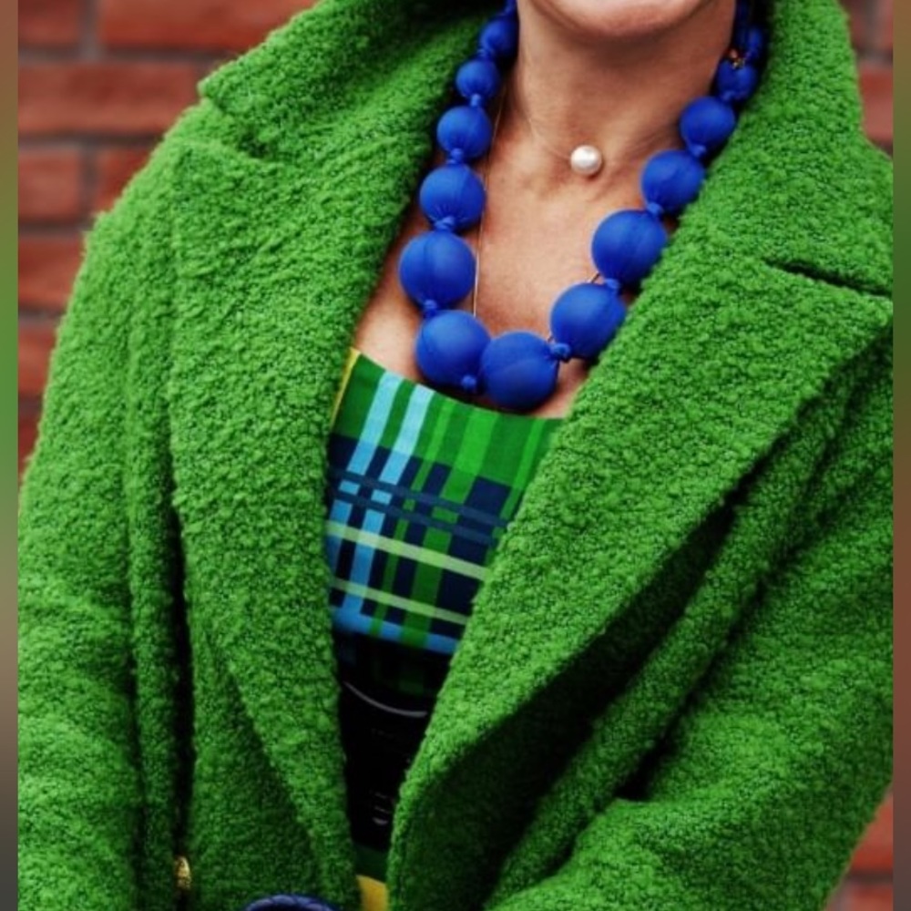 Green coat